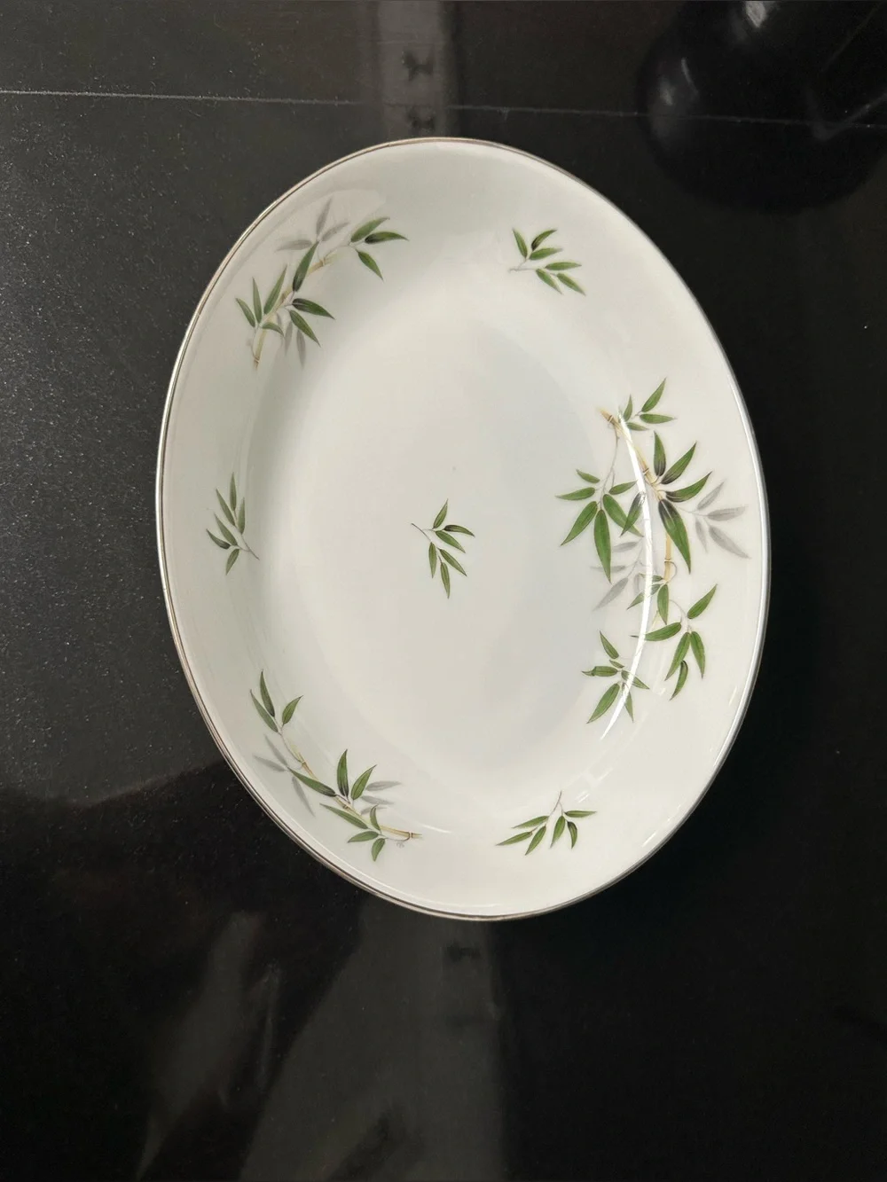 Wentworth Fine China vintage bamboo oval serving bowl